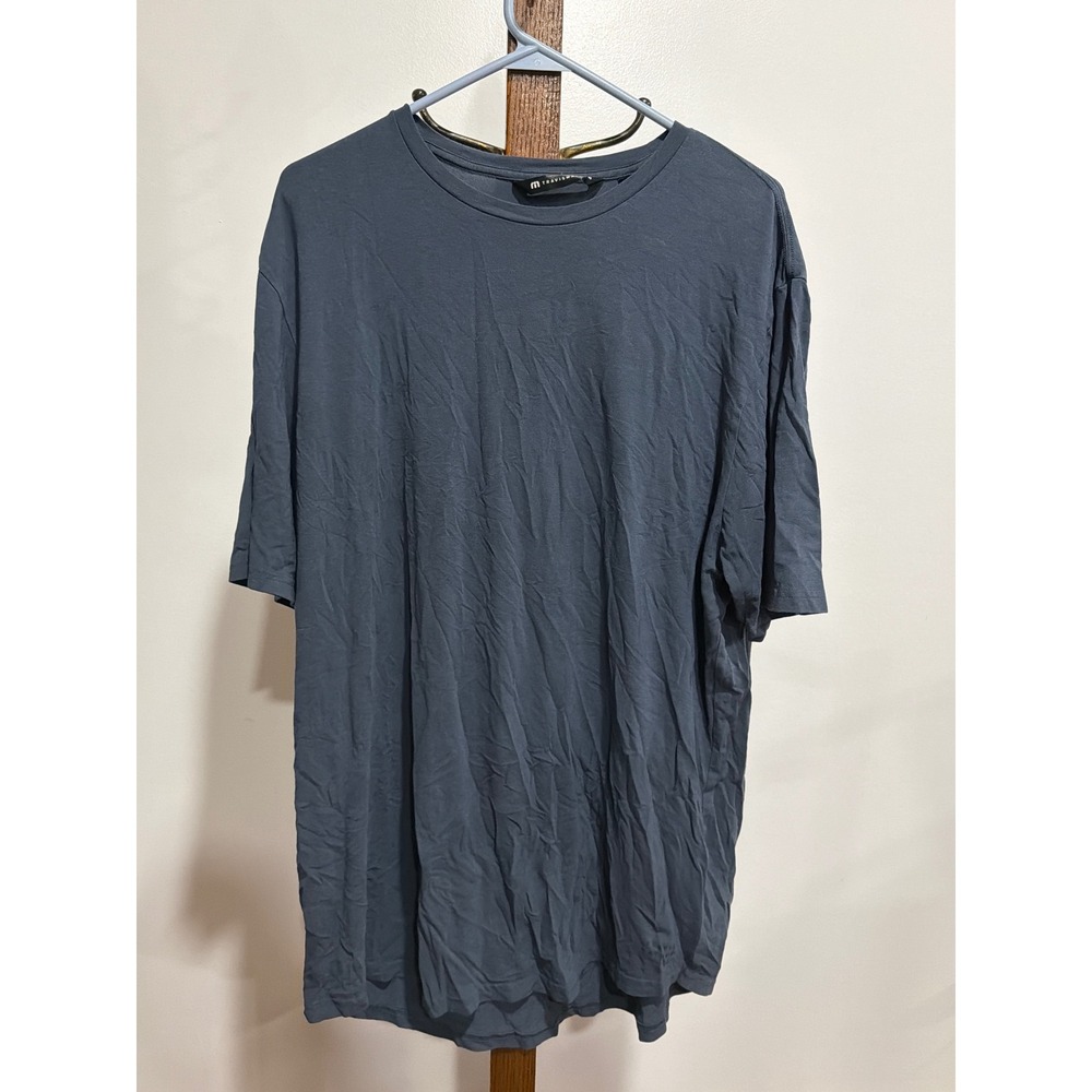 TravisMathew Mens XXL Slate Blue Stretch Crewneck T-Shirt Golf Minimalist Soft